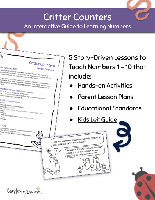 Critter Counters | An Interactive Guide to Learning Numbers
