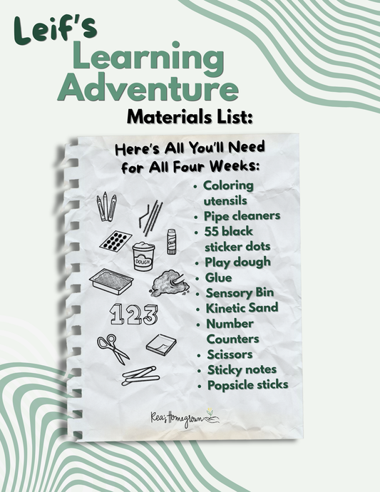 Leif's Learning Adventure | 4 Weeks of Story-Based Preschool Lessons